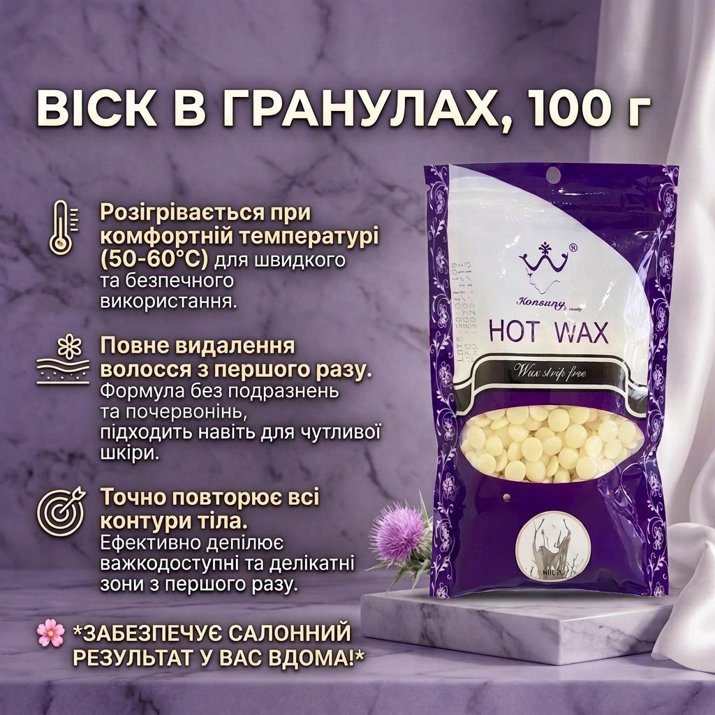 Склад набору для воскової депіляції